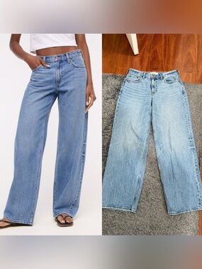 Abercrombie & Fitch Low Rise Ultra Loose Jeans